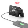 sveglia con proiezione hama clock plus charge nero [quhamze00186332]