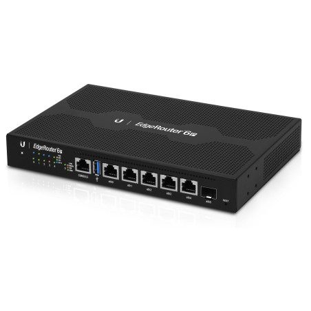 router ubiquiti edgerouter er-6p - 5x gigabit 24v passive