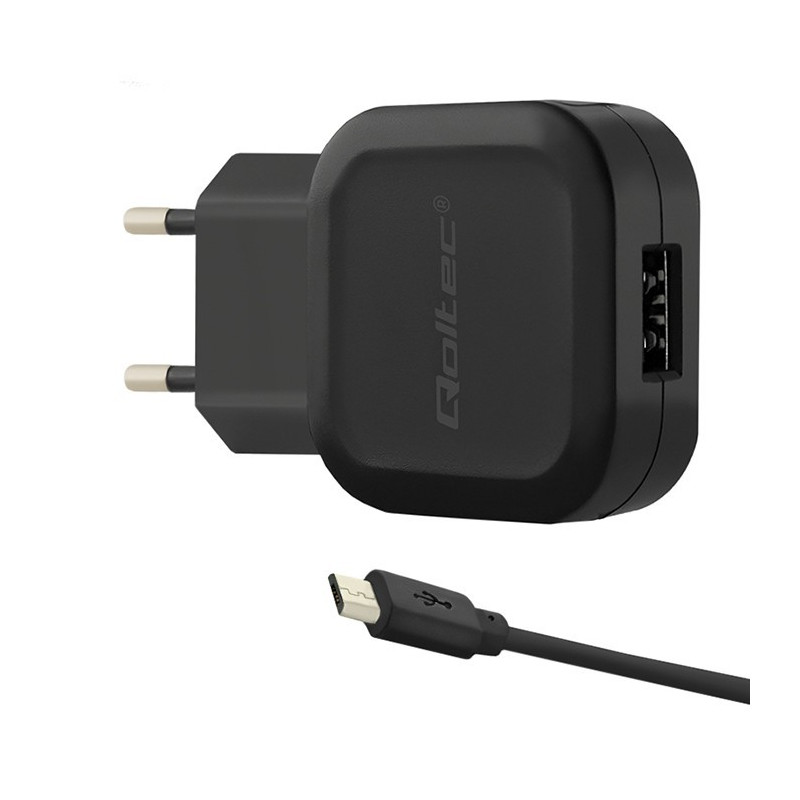 alimentatore di rete usb qoltec micro usb 12w 5v 2.4a [azqolul00050195]