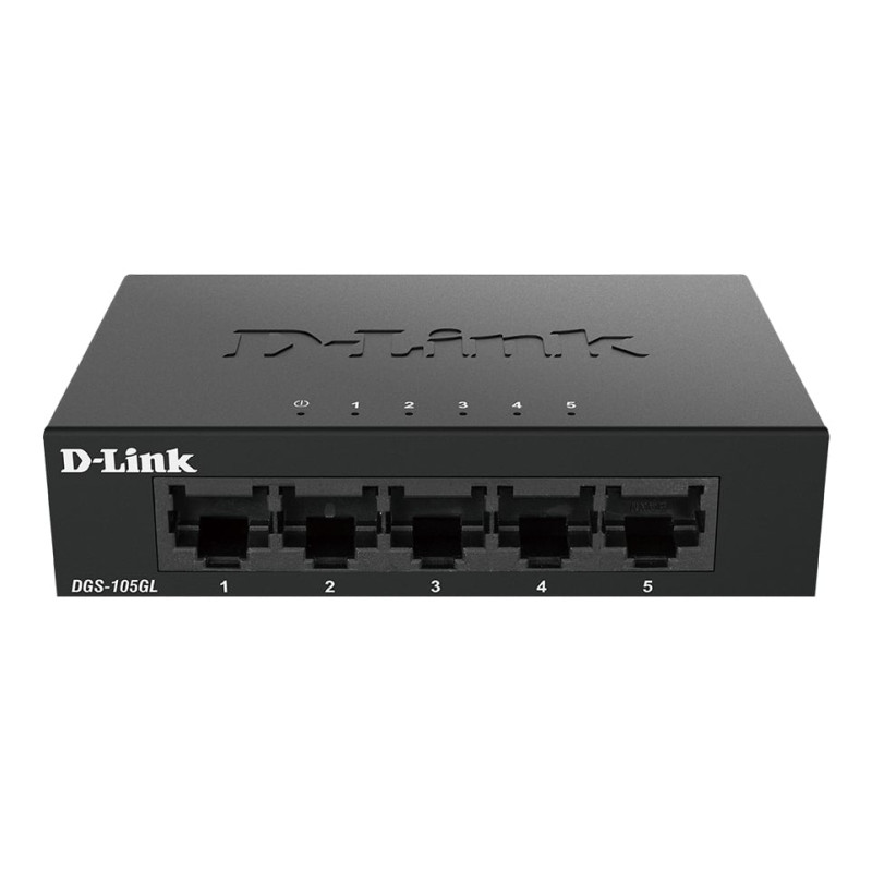 switch d-link 5 porte gigabit ethernet poe nero [dgs-105gl/e]