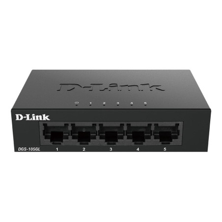 switch d-link 5 porte gigabit ethernet poe nero [dgs-105gl/e]