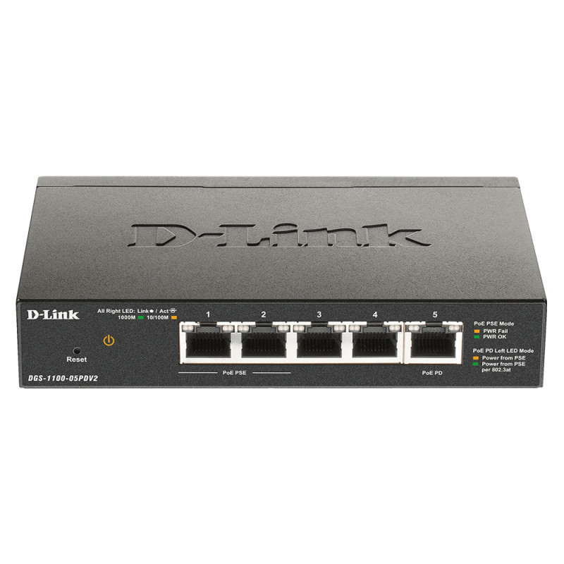 switch d-link poe gigabit a 5 porte