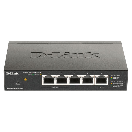 switch d-link poe gigabit a 5 porte