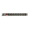 multipresa gembird elettrica pdu 8-prese francesi 1u 16a 3m