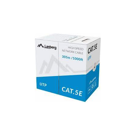 cavo di rete utp lanberg lcu5-10cc-0305 cat.5 305m nero [aklagks5utp0019]