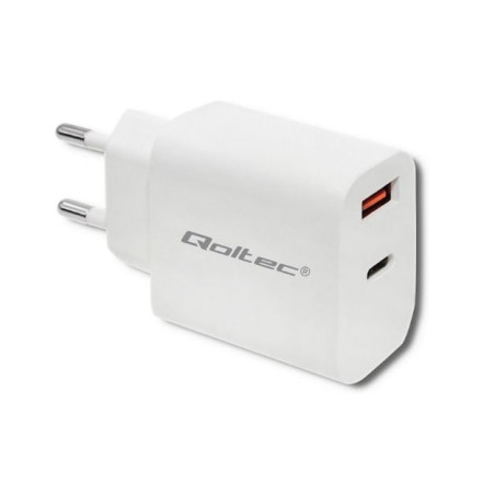 alimentatore da rete qoltec usb-c 18w bianco [azqolul00051714]