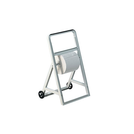 Dispenser cavalletto c/ruote per bobine di carta mar plast [a56611]
