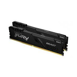 ram dimm ddr4 64gb kingston fury 3200mhz cl16 nero [kf432c16bbk2/64]