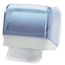 Dispenser asciugamani in rotolo/ fogli trasparente/bianco mar plast