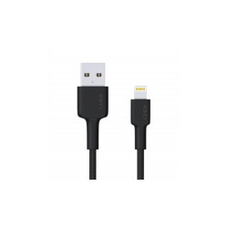 cavo lightning usb aukey cb-al05 ultrafast nylon nero [akaukkuacbal05b]
