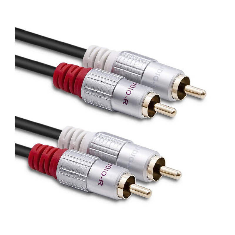 cavo qoltec 2xrca maschio 2xrca maschio 2m nero [akqolia00052337]