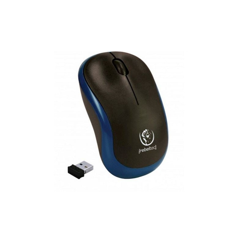 mouse rebeltec meteor senza fili blu [umrecrbd048]