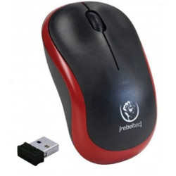 mouse rebeltec meteor senza fili rosso [umrecrbd049]