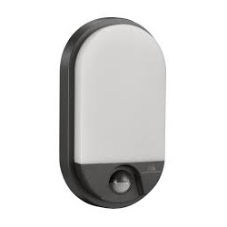 lampada led maclean mce340g con sensore di movimento 15w bianco/nero