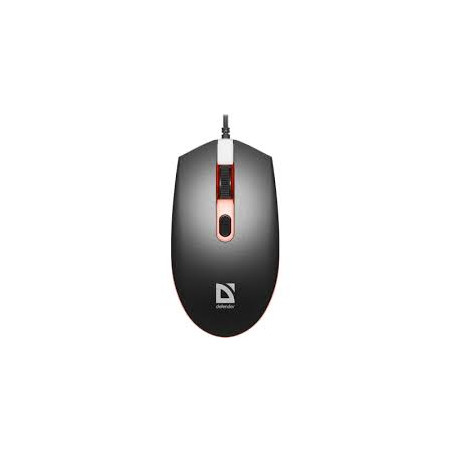 mouse da gioco defender mb-986 1600dpi 4p nero [umdfdrpg0000009]