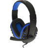 cuffie rebeltec revol cablato con microfono 3.5mm hi fi nero/blu