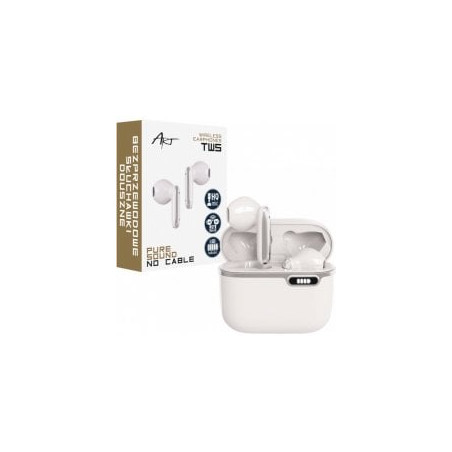 auricolari art bt usb-c con microfono hq tws bianco