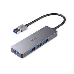 hub usb aukey cb-h36 aluminio tipo-a - ultra slim -