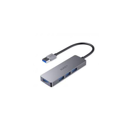 hub usb aukey cb-h36 aluminio tipo-a - ultra slim -