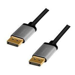 cavo displayport logilink 1.2 m/m 4k/60hz/5m/nero/grigio [cda0103]