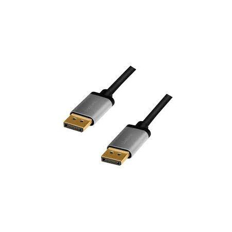 cavo displayport logilink 1.2 m/m 4k/60hz/5m/nero/grigio [cda0103]