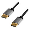 cavo displayport logilink 1.2 m/m 4k/60hz/5m/nero/grigio [cda0103]