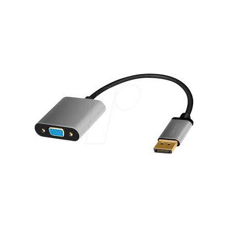 adattatore logilink displayport a vga/0.15m/nero/grigio [cda0109]
