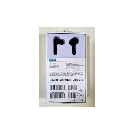 auricolari lenovo ht28 bluetooth v5.0 con microfono e custodia di