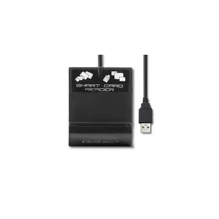 lettore smart card qoltec scr-0636 nero [50636]