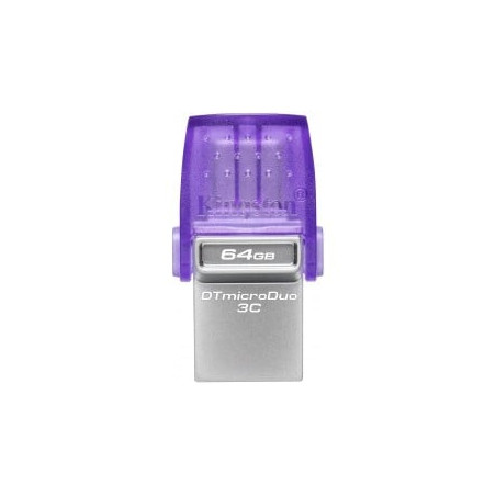 pen drive 64gb kingston technology data traveler microduo 3c g3 usb-a/usb-c