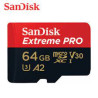64gb scheda microsdxc sandisk extreme pro 200/90 mb/s a2 v30 classe