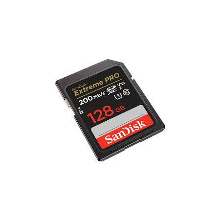128gb scheda sdxc sandisk extreme pro 200/90 mb/s v30 uhs-i u