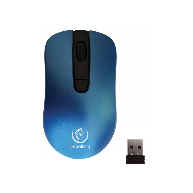 mouse rebeltec galaxy senza fili blu [umrecrbm057]