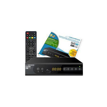 sintonizzatore digitale esperanza dvb-t2 h,265/hevc [udesptev000106r]