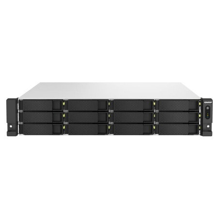 storage nas qnap 2u18bay 3.4ghz/4c/16gb/ddr4/nero/bianco [ts-h1887xu-rp-e2334-16g]