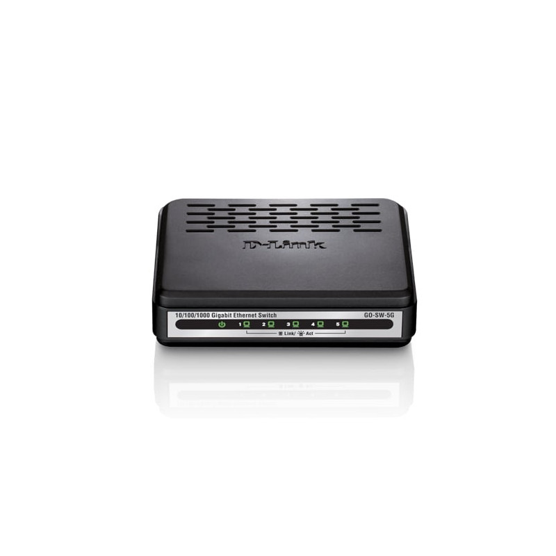 switch d-link 5-porte gigabit 10/100/1000mbps nero [go-sw-5g]