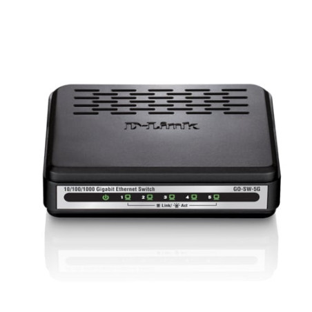 switch d-link 5-porte gigabit 10/100/1000mbps nero [go-sw-5g]