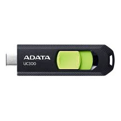 pen drive 256gb adata uc300 tipo-3.2 nero/verde [sgadac256uc300c]