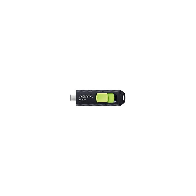 pen drive 256gb adata uc300 tipo-3.2 nero/verde [sgadac256uc300c]