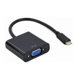 adattatore video gembird tipo-c a vga 1080p 60hz 15cm nero [aigema000000040]