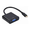adattatore video gembird tipo-c a vga 1080p 60hz 15cm nero [aigema000000040]