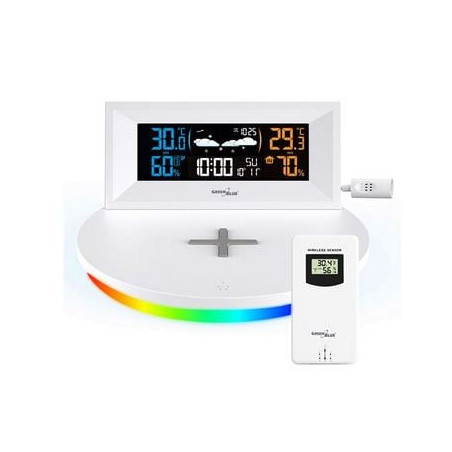 caricabatterie greenblue gb213 qi wireless bianco [qugeespstagb213]