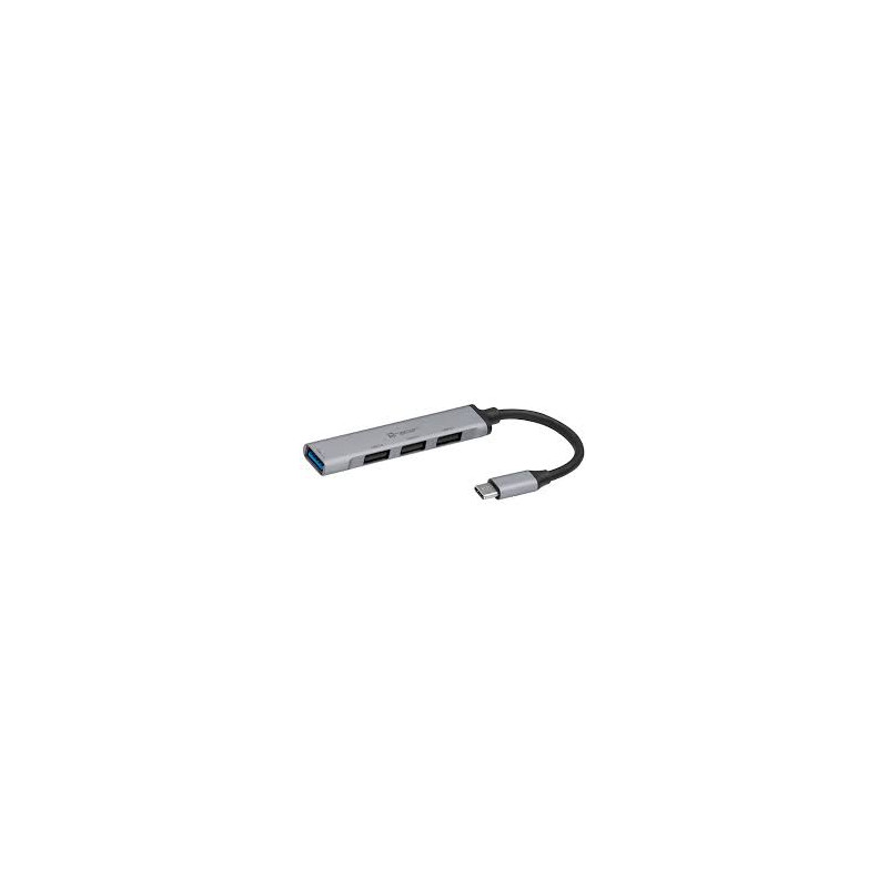 hub usb tracer h40 3.0 4 porte tipo-c argento/nero trapod46999]