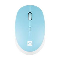 mouse natec wireless harrier 2 1600 dpi bt 5.1 bianco/ blu [nmy-1963]