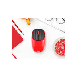 mouse tracer wave wireless rf 2.4ghz 1600dpi rosso [tramys46942]