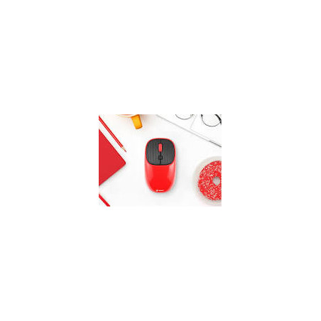 mouse tracer wave wireless rf 2.4ghz 1600dpi rosso [tramys46942]