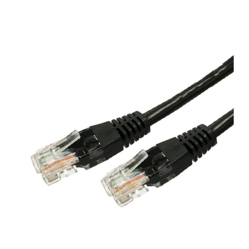 cavo patch tb cat.6 rj45 utp 3m 10 pz. nero [aktbxks6u300b10]