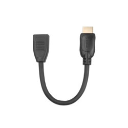 cavo prolunga tb hdmi f-m 2.0/15cm/nero [aktbxvh1f20g15b]