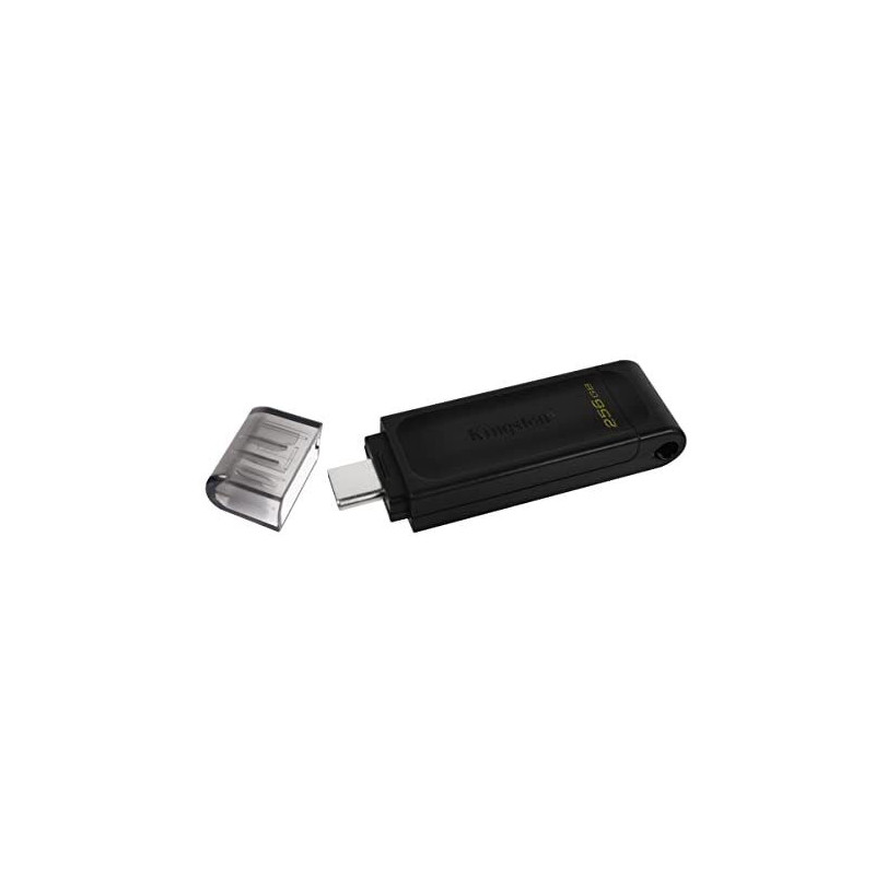 pen drive 256gb kingston datatraveler 70 a usb-c 3.0/200mb/s/nero