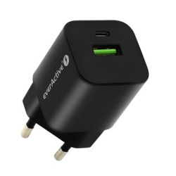 alimentatore da rete everactive usb-c qc3.0 30w nero [azeacls00000010]